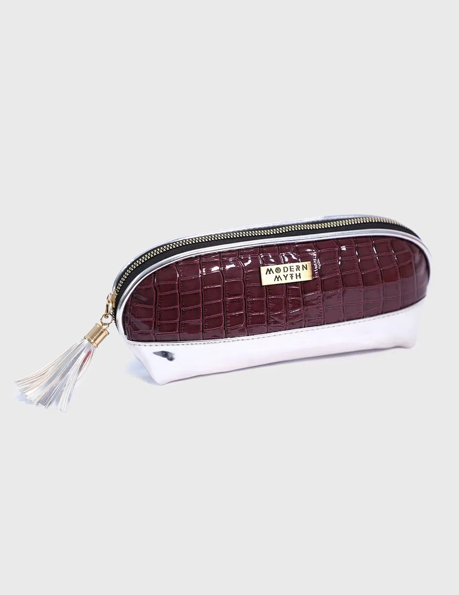 Sterling Silver Amethyst Makeup Pouch | Modern Myth
