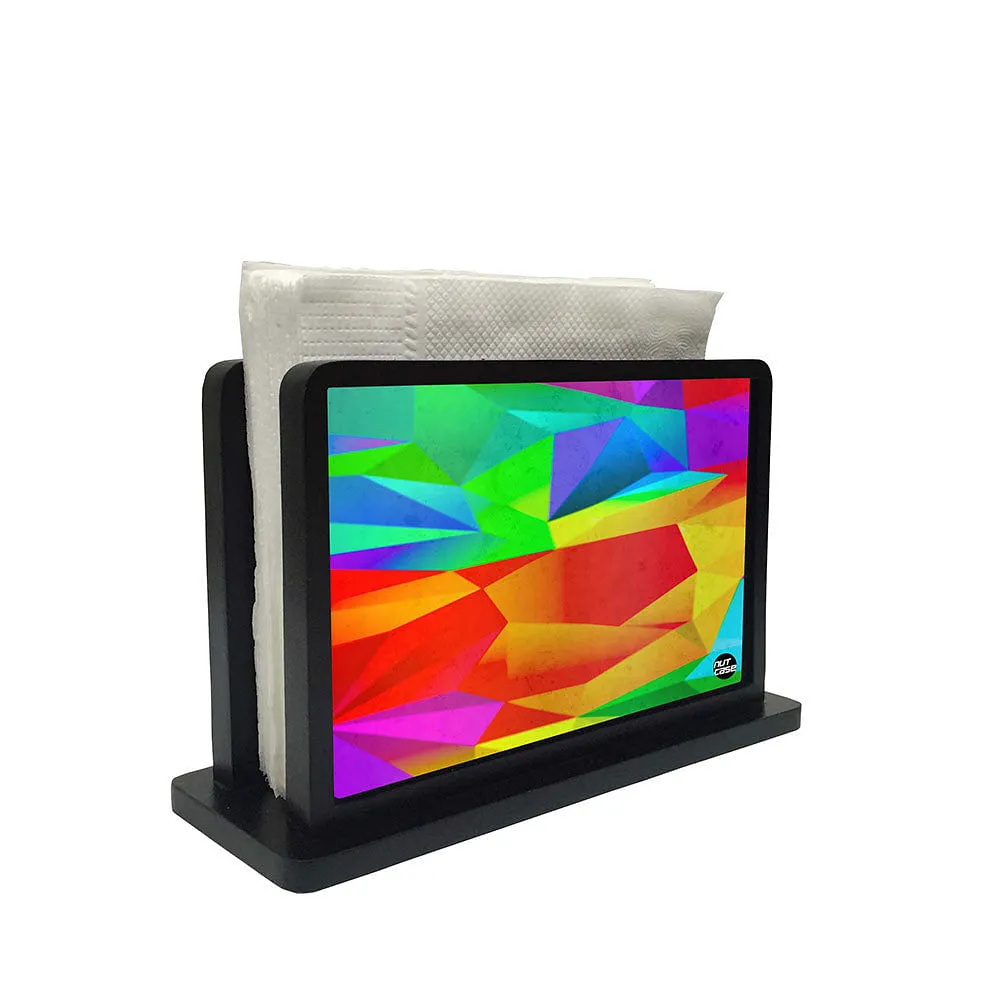 Tissue Holder Paper Napkin Stand - Shards Of Color