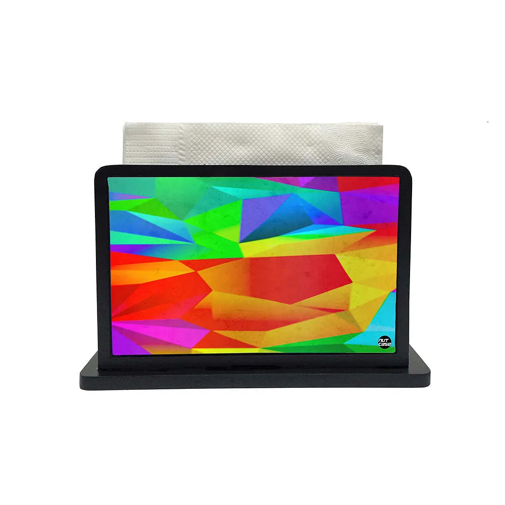 Tissue Holder Paper Napkin Stand - Shards Of Color